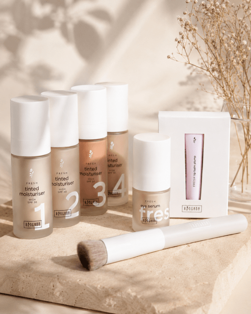 RINGANA FRESH Tinted Moisturiser in fünf Hauttönen mit Eye Serum und Lip Balm – vegane Frischekosmetik bestellen
